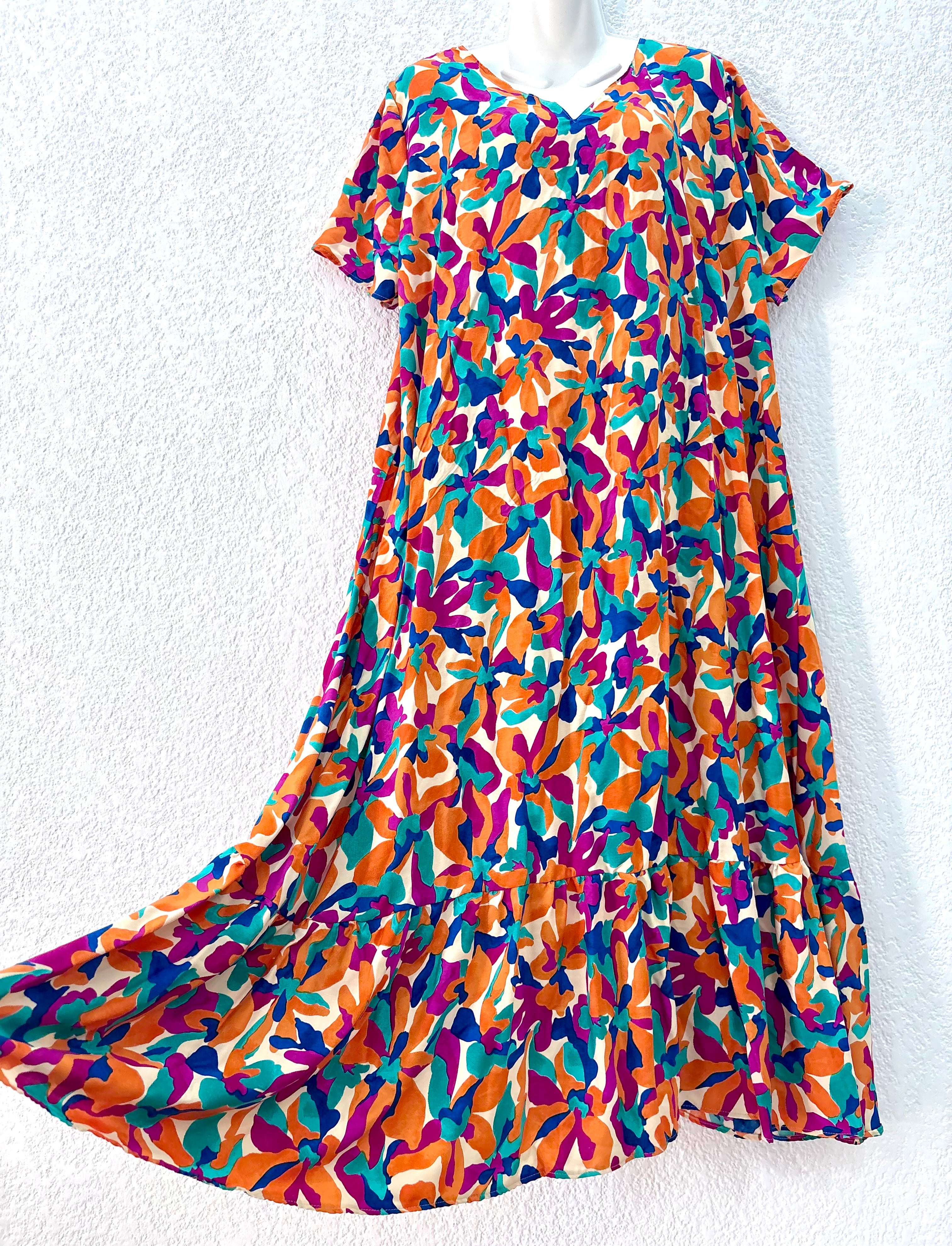 Maxi robe Célina - multi couleur