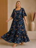 Maxi Robe ELENA -Marine