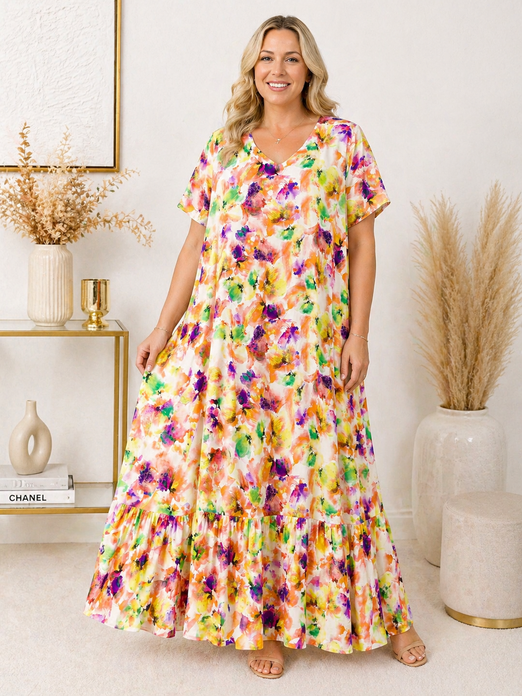 Maxi Robe Célina - fleurie