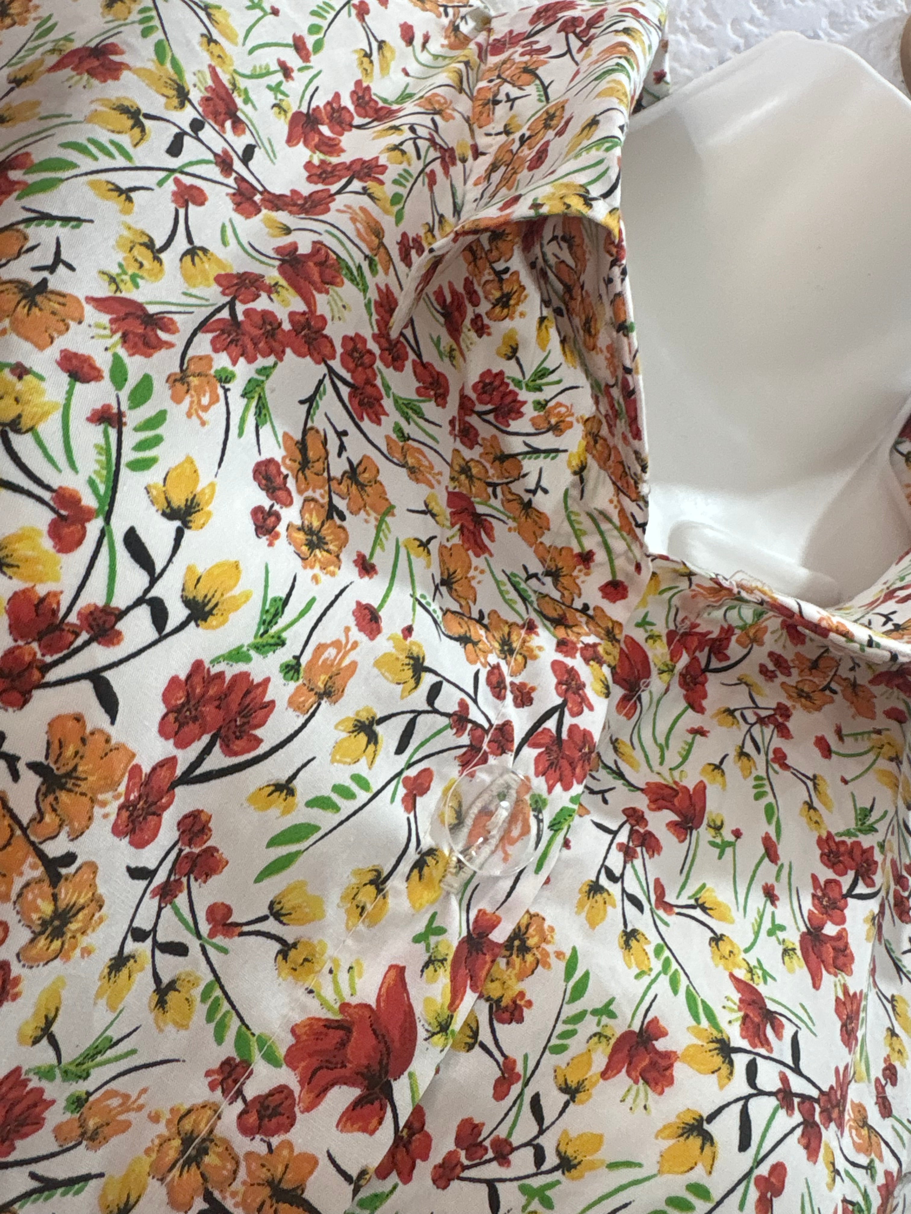 Robe chemise longue EDA- fleurie