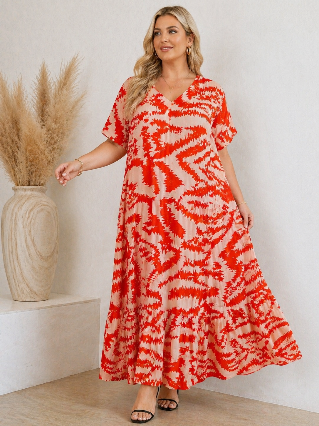 Maxi robe Célina - orange