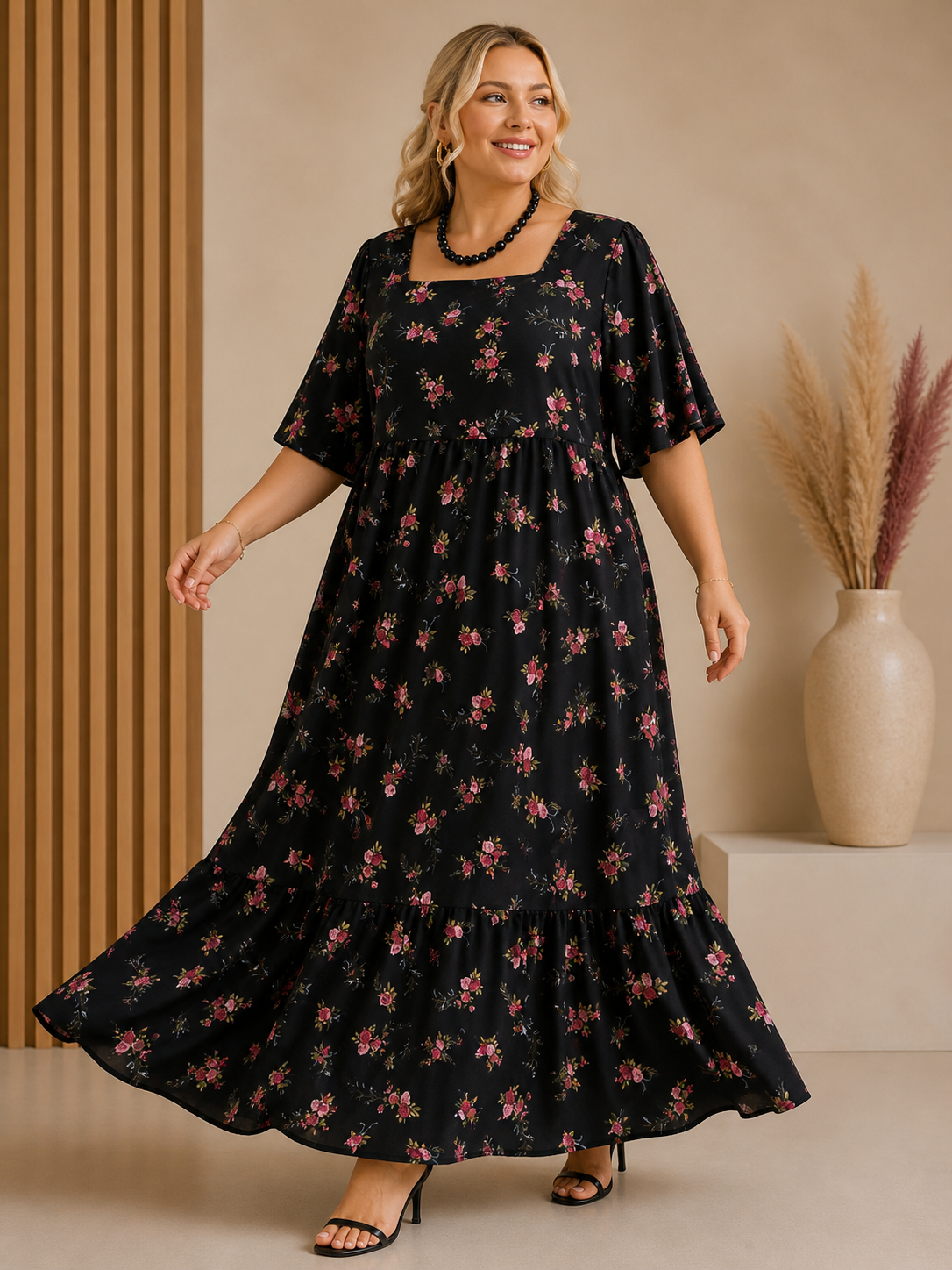 Maxi Robe ELENA -Noir