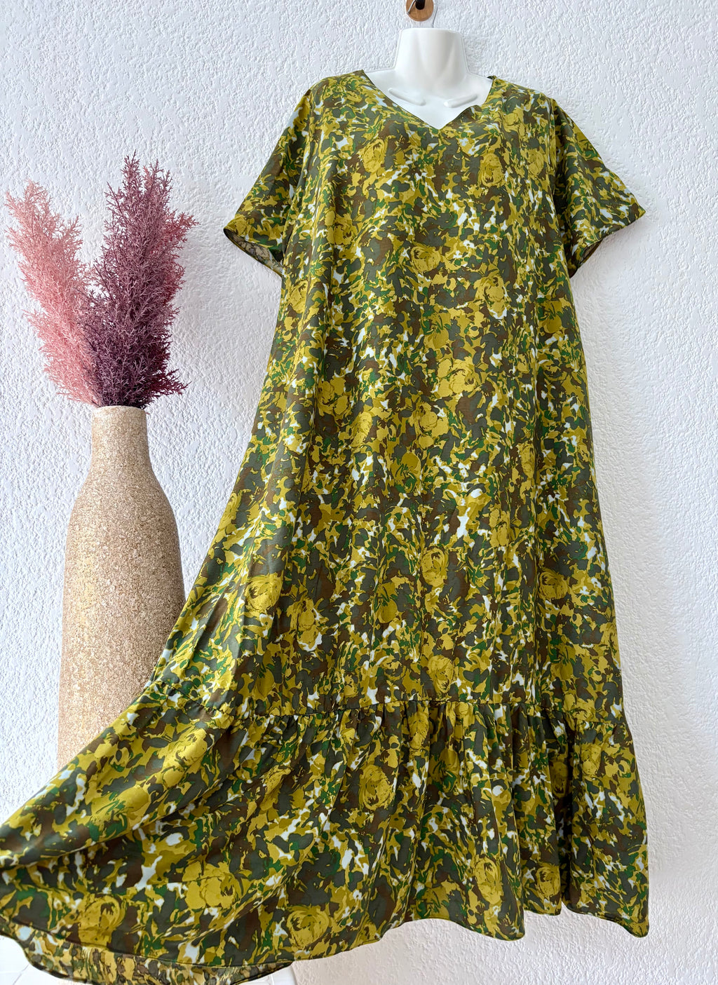 Maxi robe Célina - kaki