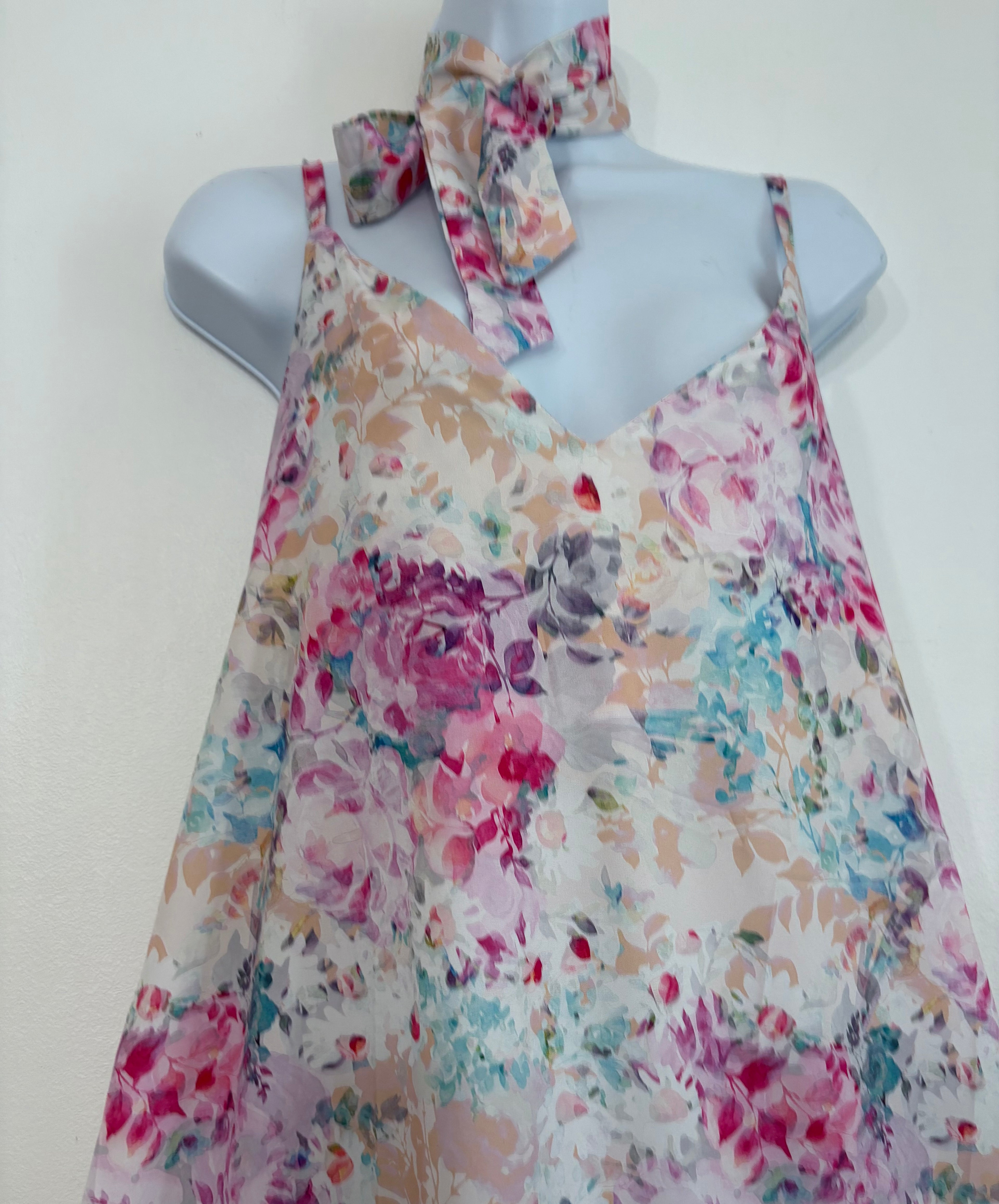 Maxi Robe à bretelles Mélya - fleurie